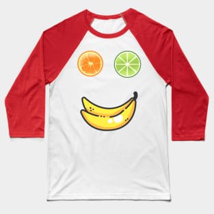 The funny fruit face Baseball T-Shirt